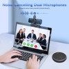 NEWORK 4K Webcam for PC with Auto-Focus, Dual Noise-Cancelling Microphones,