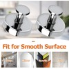 Bestgle 4Pcs Stainless Steel Kitchen Suction Cup Hooks Reusable Shower