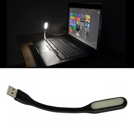 4X USB LED Lamp Light Laptop Computer Desktop Bright White Study Flexible Black