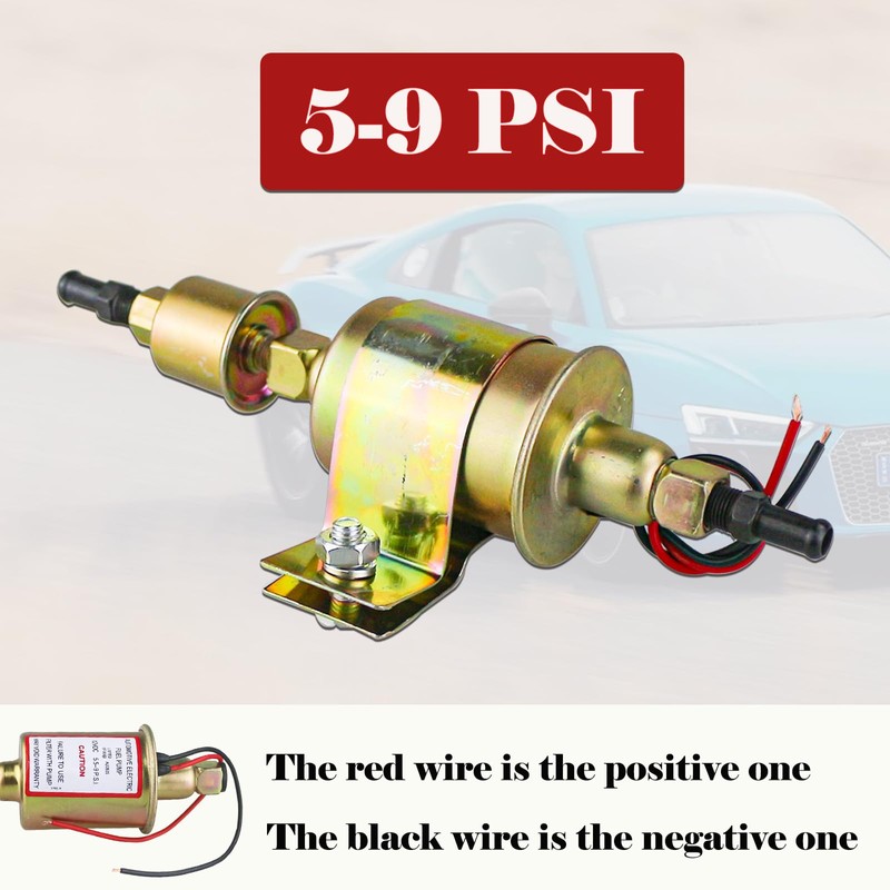 Universal Electric Fuel Pump 5-9 PSI 30GPH 12V DC E8012S