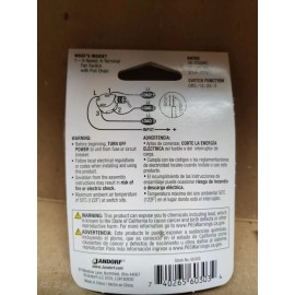 Jandorf  3-Speed 4 Terminal Ceiling Fan Switch with Pull Chain 60303