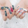 ⭐️ Snake handmade nail tips ✨ - Long Almond /