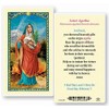 WJ Hirten E24-400 Prayer to Saint Agatha, Clear Holy Cards