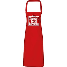 Hippowarehouse Support Local Farmers Apron kitchen cooking painting DIY onesize adult