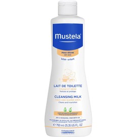 Mustela Solución Limpiadora con Textura Cremosa para Bebé o Niño con Piel Seca, 200mL