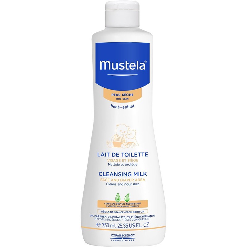 Mustela Solución Limpiadora con Textura Cremosa para Bebé o Niño