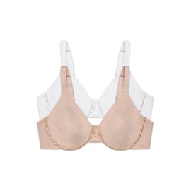 Vanity Fair Vanity Fair Women's Beauty Back Minimizer Full Figure Underwire Bra 76080, Star White/Damask Neutral, 44DD