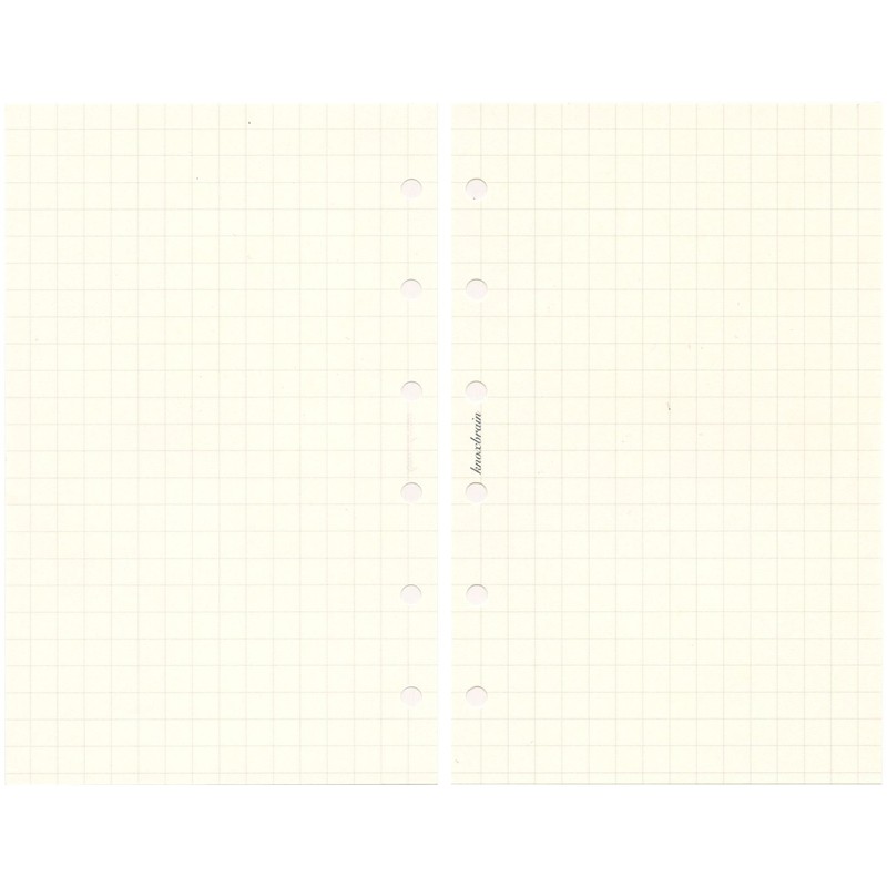 ミニ6穴サイズ メモ5mm方眼100枚 523-513 システム手帳リフィル 523-513