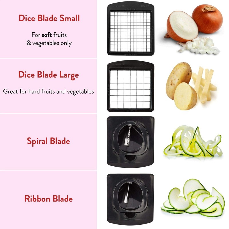 Fullstar Vegetable Chopper - Spiralizer Vegetable Slicer - Onion Chopper