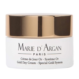 Crema Facial Oro de Día Marie d'Argan, con Oro 24k, Hidratante, Piel Grasa, Piel Seca, Piel Normal, Rejuvenecedora, Textura Ligera
