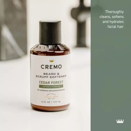 Cremo 크레모 시더 포레스트 수염 및 스크럽 유연제 모든 길이의 거친 페이셜 헤어를 단 30초 만에 부드럽게 하고 [Cedar Forest] [6 Fl Oz (Pack of 1)] Cremo Cedar Forest Beard and Scrub Conditioner Softens Coarse Facial Hair of Any Length in Just 30 Seconds [Cedar Forest] [6 Fl Oz (Pack of 1)]