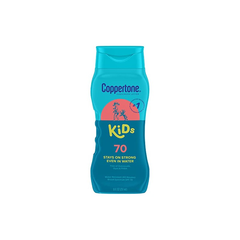 Coppertone KIDS Water-Resistant Sunscreen Lotion Broad Spectrum SPF 70 (8