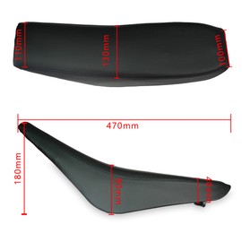 CLEO Plastics Kit with Black Seat for CRF50 XR50, Chinese 50cc Dirt Pit Bike,Fenders Fairings Replacement Plastic with Seat(white)