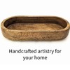 Modish Luxury Decorative Wooden Dough Bowl 13 inch, Brown