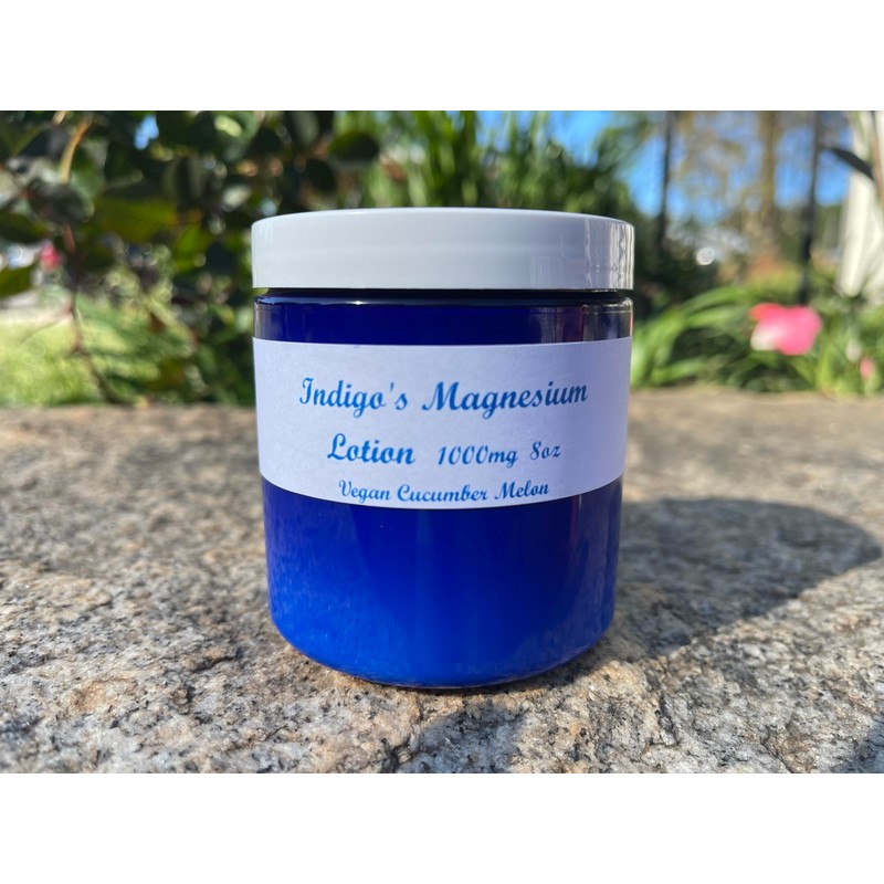 Indigo's Vegan Magnesium Lotion 1000mg (Vegan Cucumber Melon, 8oz)
