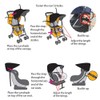 Stroller Sun Shade - Universal Baby Stroller Sun Cover, Sunshade