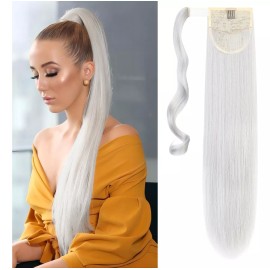 Xbwig Coleta Postiza Cabello Lacio Caballo Natural Extensiones