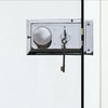 Traditional Rim Sashlock Satin Chrome Surface Mounted Lock 156 x