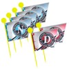 Tabata Golf Competition Flags, Competition Flags, 2 Dracons, 4 for