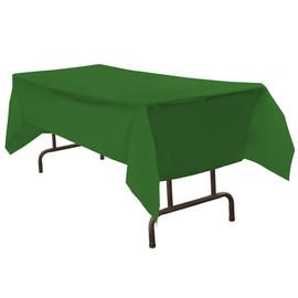 JAM Paper® Rectangular Plastic Table Cover - Green - 54 x 108 in - Sold Individually