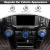 CheroCar Air Conditioner Button Trim Cover Aluminum Alloy Knob Cover