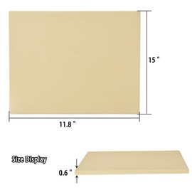 Onlyfire Pizza Stone for BBQ Oven and Grill - 15 x 12 Inch Rectangular Baking Stone Thermal Shock Resistant - Heavy Duty Large Ceramic Pizza Pan for Best Crispy Crust Pizza Bread