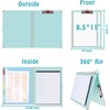 HAUTOCO Clipboard Folio with Refillable Notepad for Letter Size (11"