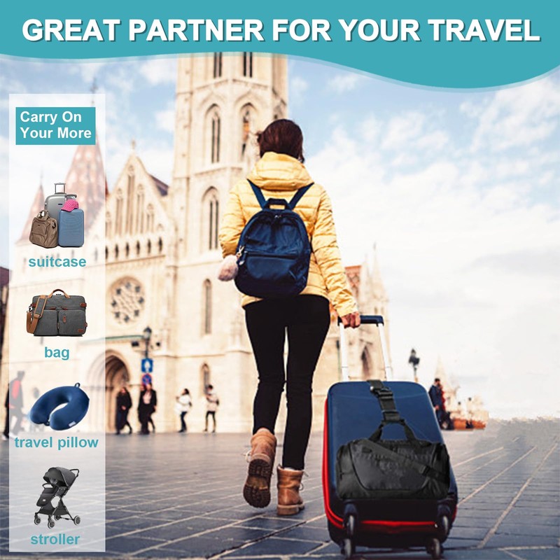 Luggage Straps for Suitcases TSA Approved, Travel Accessories to Connect