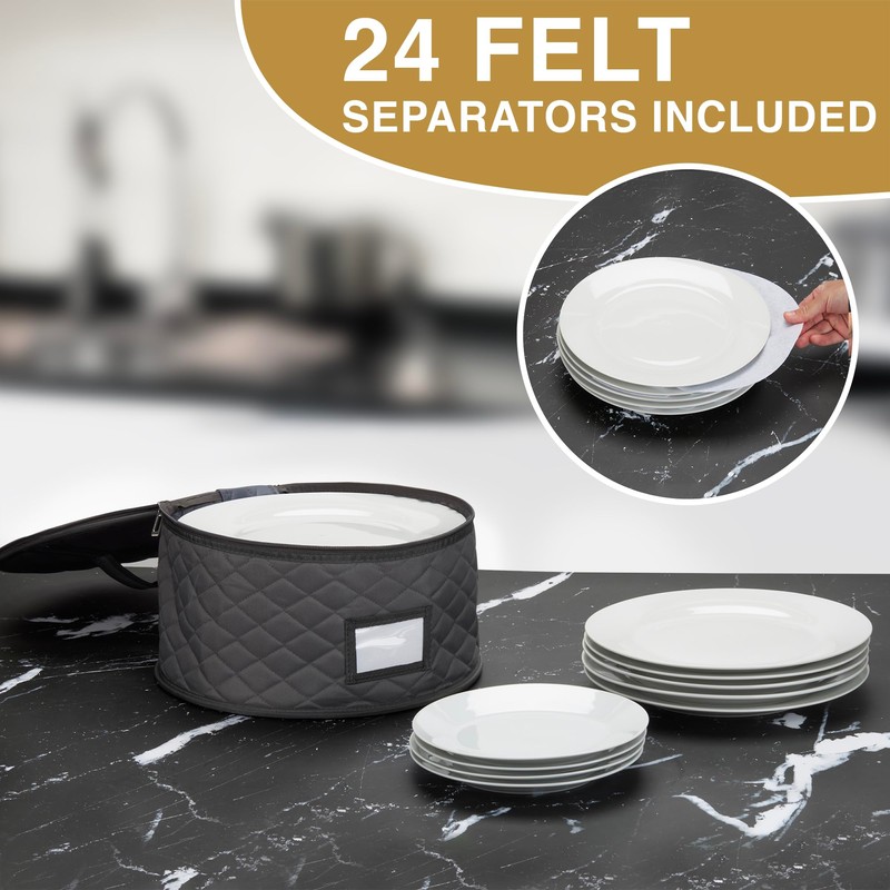 2 Pack 6" Small Plate Storage Case - China Storage