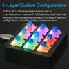 Koolertron One Handed Macro Mechanical Keyboard, RGB LED Backlit Portable