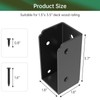 IRENPORU 4PCS 2”x 4” Stainless Steel Deck Railing Brackets Connectors,