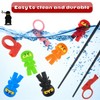 Nuanchu 6 Pairs Ninja Training Chopsticks for Kids Adults Beginners
