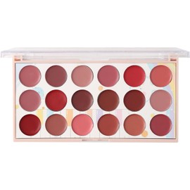 Paleta De Labios Con Brillo Labial, Paleta De Crema Labial Paleta De Lápiz A Prueba De Agua Con 18 Colores,Paleta De Crema De Labios Brillo De Labios Portátil Para Mujeres Novia Madre