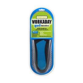PROFOOT Workaday Gel Insoles, Men's 8-13, 1 Pair (Pack of 2)