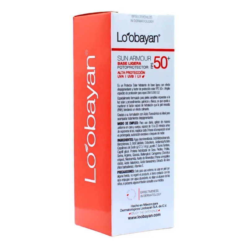 Loobayan Sun Amour Fotoprotector Base Ligera Fps 60ml Alta Protección