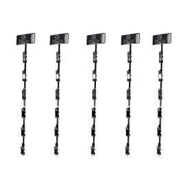 5 Units of 16 Inch Hanging Display Strip/Rack with 6 Clips for Chips, Snacks, Candy, Hats - Increase Sales & Organize