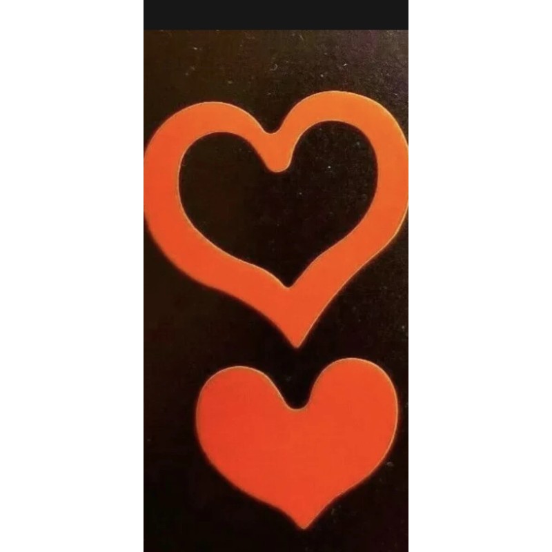 Unbranded 100~ 3 WAY HEART TANNING BODY STICKERS RED