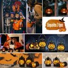 Linternas portátiles de Halloween,3 linternas de calabaza, lámparas retro de