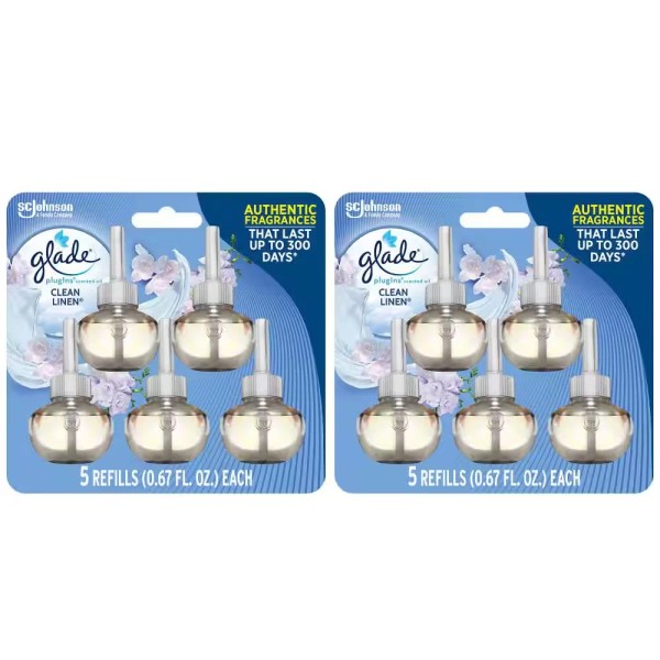 PlugIns Combo 3.35 Fl. Oz. Clean Linen Scented Oil Plug-In