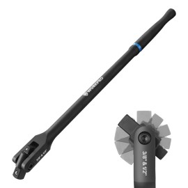 WORKPRO 16-inch Dual Heavy Duty Drive Breaker Bar With 360° Rotatable Head USA