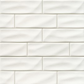 MSI Whisper White Handcrafted 4 in. x 12 in. Matte Ceramic Wall Tile for Bathroom, Kitchen Backsplash, Accent Wall Tile, and Shower Wall Tile