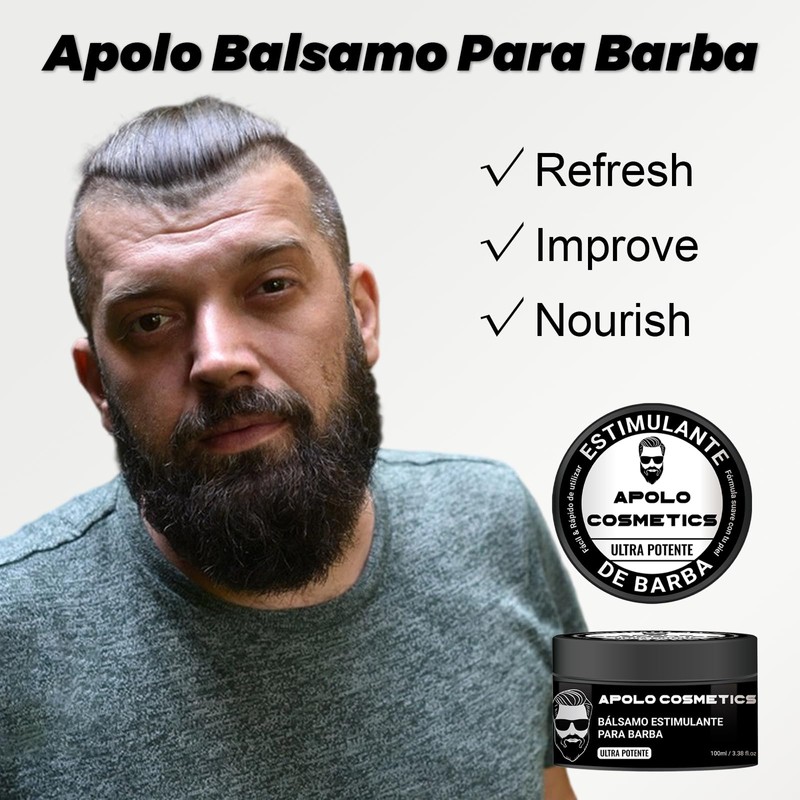 Para Barba, Estimulante De Barba Apolo, Apolo Para Barba for