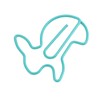 100pcs Paper Clips Prevent Slip Cute Rabbit Shaped Decorative Bookmark