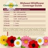 Outsidepride Midwest Wildflower Seed Mix - 1/4 Lb Premium Blend