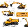 LerBao 2 Pack Large Construction Engineering Truck Toys,Moveable Claw Excavat...