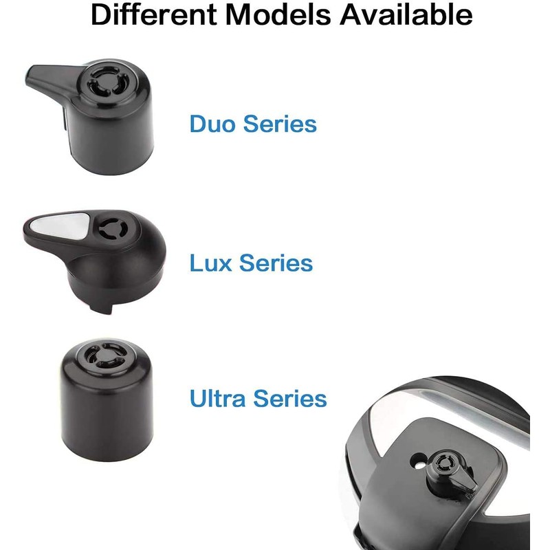 Steam Release Handle,Float Valve Replacement Parts with Anti-Block Shield For