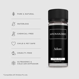 Aroma360 Pro Pod - Fragrance Oil - Scent Includes White Tea, Jasmine & Peony - Adore, 50mL/1.7 fl oz