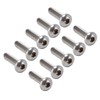 100Pcs Button Head Socket Caps Screws M4 Galvanized Steel for