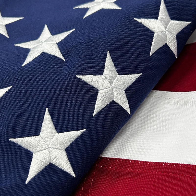 Folded American Flag 100% Cotton 3x5 ft for Military Funeral,