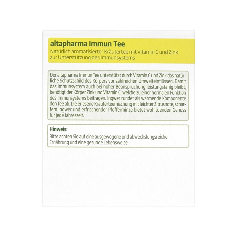로스만 알타파마 altapharma 생강 레몬 허브 이뮨 티 12개입 24g